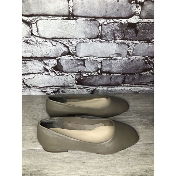 ENZO ANGIOLINI Gray Lydian Slip On Leather Ballet Flats Women’s Sz 6.5M US/37EU - Picture 16 of 16
